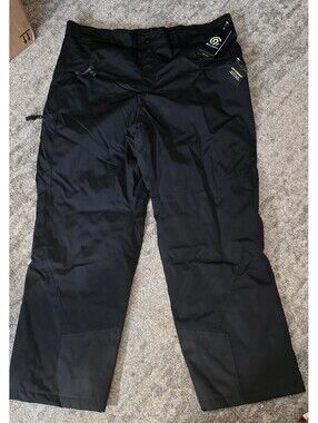 CHAMPION Men's Snow Pants XL Black Zip Pockets Wind Water Resistant Warmest Ski